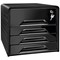 CEP Smoove 4 Drawer Set, Lockable Top Drawer, Black