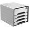 CEP Smoove 4 Drawer Set, Lockable Top Drawer, White