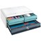 CEP MoovUp 3 Drawer Set, Locakable Bottom Drawer, H&les, White & Assorted Coloured Drawers