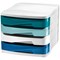 CEP Riviera 4 Drawer Set, White & Assorted Colour Drawers CEP Riviera 4 Drawer Set, White & Assorted Colour Drawers