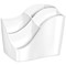 CEP Ellypse Xtra Strong Pencil Pot, 4 Compartments, White