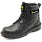 Beeswift Smooth Leather 6 inch Boots, Black, 11