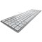 Cherry KC 6000C Slim Keyboard for Mac, Wired, Silver/White Cherry KC 6000C Slim Keyboard for Mac, Wired, Silver/White