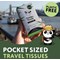 Cheeky Panda Plastic Free Pocket Tissues, 3-Ply, 10 Sheets, Pack of 14