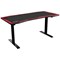 Nitro Concepts D16E Sit/Stand Gaming Desk, 1600x800x710-1210mm, Black & Red