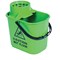 2Work Plastic Mop Bucket with Wringer 15 Litre Green CNT00066