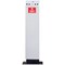 Outdoor Freestanding Ashtray, Silver