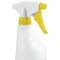 2Work Trigger Spray Refill Bottles, Yellow, Pack of 4