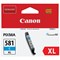 Canon CLI-581XL Cyan High Yield Inkjet Cartridge Canon CLI-581XL Cyan High Yield Inkjet Cartridge