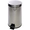 Stainless Steel Pedal Bin, 12 Litre, Silver