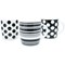 Quality 12oz Black and White Mugs Designs may vary (Pack of 12)