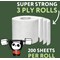 Cheeky Panda Toilet Tissue, 3-Ply, 200 Sheets Per Roll, Pack of 48