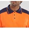 Beeswift Two Tone Polo Shirt, Orange & Navy Blue, 2XL