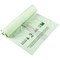Compostable Food Waste Liners, 140 Litres, Green, 20 Rollsx10 (Pack of 200)