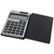 Casio Pocket Calculator, 8 Digit, Solar and Battery Power, Grey