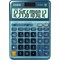 Casio DF-120EM Desktop Calculator, 12 Digit, Solar and Battery Power, Metallic Blue