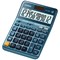 Casio DF-120EM Desktop Calculator, 12 Digit, Solar and Battery Power, Metallic Blue
