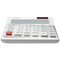Casio DE-12E Ergonomic Large Desktop Calculator, 12 Digit, Solar and Battery Power, White
