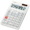 Casio MS-100FM Desktop Calculator, 10 Digit, Solar and Battery Power, Silver