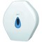 2Work Mini Jumbo Toilet Roll Dispenser, White