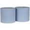 2Work 2-Ply Forecourt Roll, 400m, Blue, Pack of 2