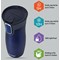 Conitgo West Loop Autoseal Travel Mug, 470ml, Blue Conitgo West Loop Autoseal Travel Mug, 470ml, Blue