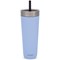 Contigo Luxe Stainless Steel Insulated Travel Tumbler with Straw, 720ml, Periwink