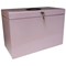 Cathedral File Box with 5 Suspension Files Foolscap Pastel Pink