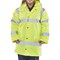 Beeswift High Visibility Fleece Lined Traffic Jacket, Saturn Yellow, 4XL