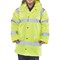 Beeswift High Visibility Fleece Lined Traffic Jacket, Saturn Yellow, Large