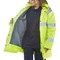 Beeswift High Visibility Fleece Lined Traffic Jacket, Saturn Yellow, 3XL