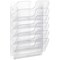 Durable Flexiplus Wall Mounted Landscape Literature Holder A4 Clear (Pack of 6)