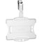 Durable Security Pass Badge Holder with Clip, 85x54mm, Pack of 25