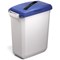 Durable 60L Hinged Bin Lid Blue Slot Cut-Out For Easy Recycling Durabin