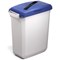 Durable 60L Hinged Bin Lid Blue Slot Cut-Out For Easy Recycling Durabin