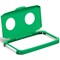 Durable 60L Hinged Bin Lid Green Two Holes For Cans/Bottles Durabin