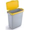 Durable 60L Hinged Bin Lid Yellow Recycling Bin Lid Food Safe Durabin