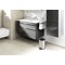 Durable Round Stainless Steel Pedal Bin, 5 Litre, Silver