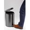 Durable Round Powder Coated Metal Pedal Bin, 20 Litre, Charcoal