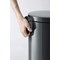 Durable Round Powder Coated Metal Pedal Bin, 20 Litre, Charcoal