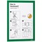 Durable Duraframe, Self Adhesive, A4, Green, Pack of 2
