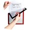 Durable Duraframe, Magnetic, A4, Red, Pack of 5