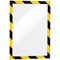 Durable Duraframe Security Self Adhesive A4 Yellow/Black (Pack of 2)
