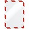 Durable Duraframe Security Self Adhesive A4 Red/White (Pack of 2) 4944-132