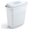 Durable Durabin Rectangular Waste Bin, 60 Litre, White