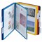 Durable Polypropylene Wall Display Unit with Tabs & Brackets, 10 Panels, A4, Black