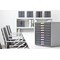 Durable Varicolor 10 Drawer Set, Colour Coded Desktop Storage, Multi-Coloured