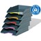 Durable Varicolor Eco Stackable Document Filing Letter Trays, A4, Grey, Pack of 5