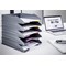 Durable Varicolor Eco Stackable Document Filing Letter Trays, A4, Grey, Pack of 5