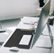 Durable Desk Mat with Contoured Edge, W530xD400mm, Black